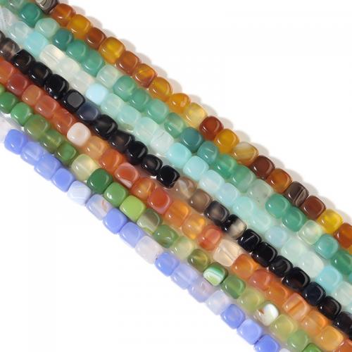 Agate Beads, Square, DIY Approx 