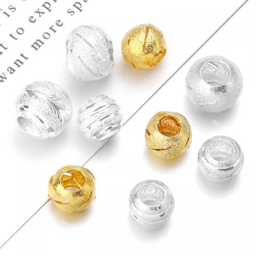 Weinlese Messing Perlen, rund, plattiert, DIY & verschiedene Größen vorhanden, keine, 30PCs/Tasche, verkauft von Tasche