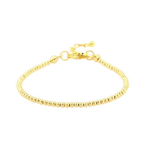Brass Bracelets, gold color plated, fashion jewelry & Unisex Approx 16-22 cm 