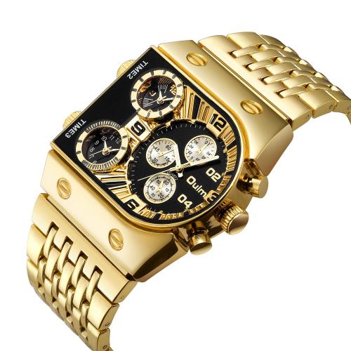 Bracelets de montre pour hommes, Acier inoxydable 304, avec verre & alliage de zinc, Mouvement à Singapour & bijoux de mode & imperméable, plus de couleurs à choisir Vendu par PC