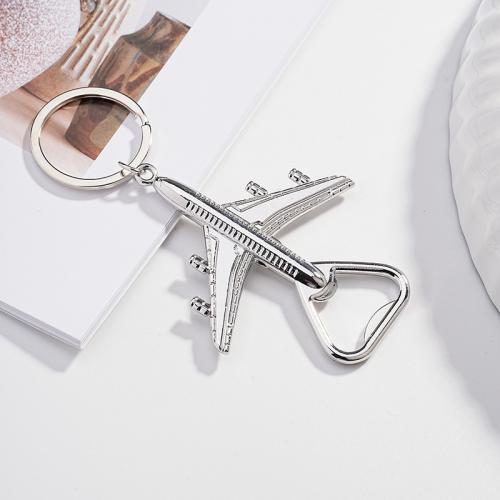 Zinc Alloy Key Chain Jewelry, with Glass, multifunctional & Unisex 