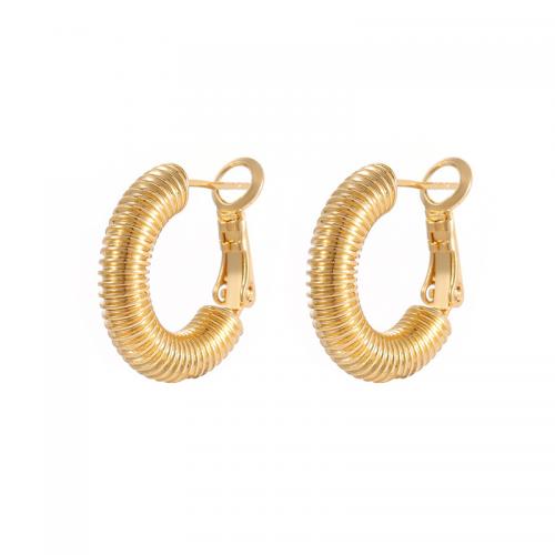 Brass Hoop Earring, plated & for woman 