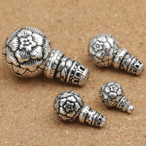 3 Holes Guru Beads, 925 Sterling Silver, vintage & DIY 