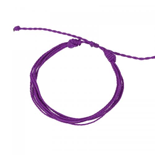 Mode créer Bracelets cordon de cire, corde de cire, main, Style bohème & unisexe & réglable, plus de couleurs à choisir Environ 15-35 cm, Vendu par PC