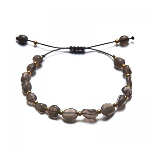 Gemstone Bracelets, Natural Stone, with Knot Cord, handmade, fashion jewelry & adjustable & for woman Approx 16-24 cm 