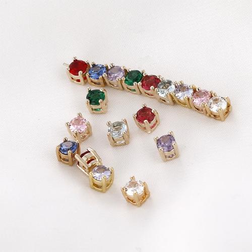 Brass Spacer Beads, plated, DIY & micro pave cubic zirconia 