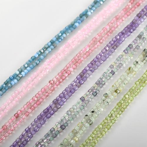 Single Gemstone Beads, Square, DIY 2.5mm Approx 0.5mm, Approx 