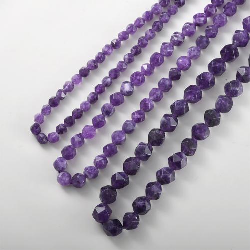Natürliche Amethyst Perlen, DIY & verschiedene Größen vorhanden, violett, verkauft von Strang