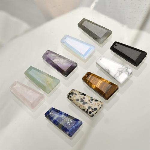 Gemstone ювелирные изделия Кулон, Полудрагоценный камень, Трапеция, DIY, Много цветов для выбора отверстие:Приблизительно 0.8mm, продается PC
