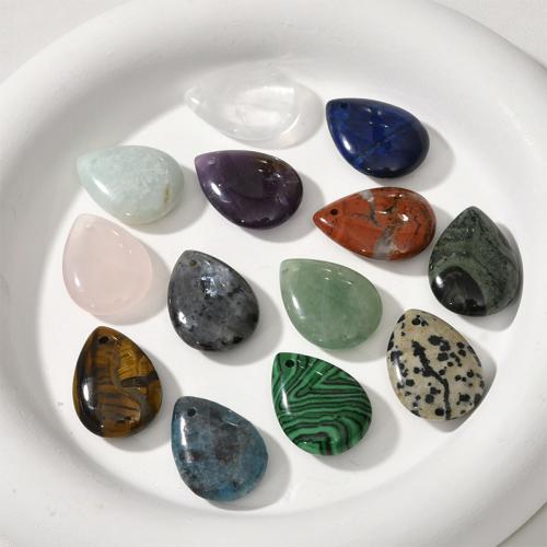 Gemstone ювелирные изделия Кулон, Полудрагоценный камень, Каплевидная форма, DIY & различные материалы для выбора, Много цветов для выбора продается PC