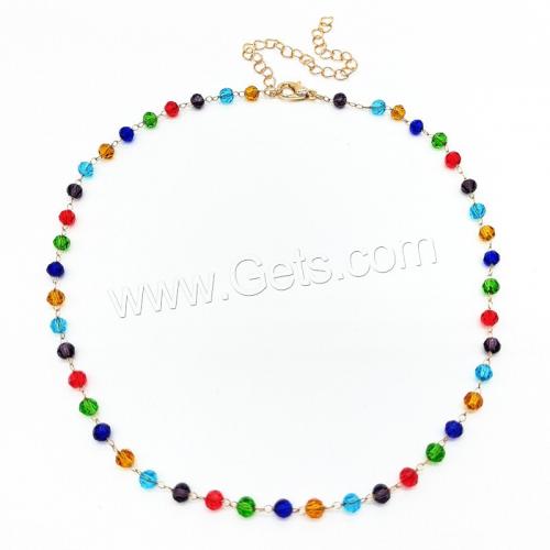 Crystal Jewelry Sets, Zinc Alloy, with Crystal, Round, gold color plated, fashion jewelry & for woman & faceted 