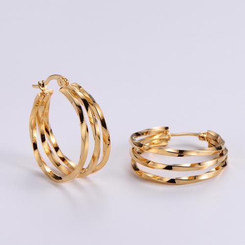 Stainless Steel Hoop Earring, 316L Stainless Steel, Vacuum Ion Plating, fashion jewelry & for woman 25mm 