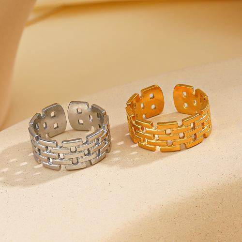 Stainless Steel Finger Ring, 304 Stainless Steel, Vacuum Ion Plating, fashion jewelry & for woman inner diameter 17mm 