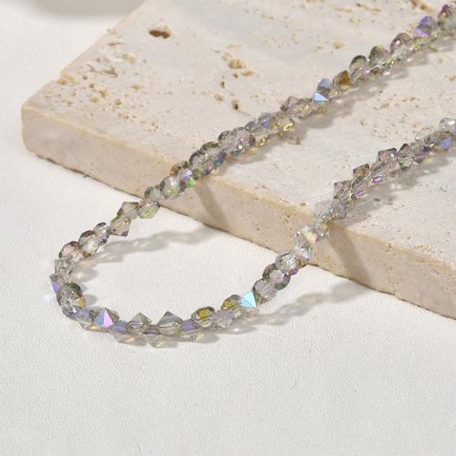 Mode Kristall Perlen, DIY & facettierte, 4.6x3.7mm, ca. 195PCs/Strang, verkauft von Strang