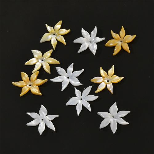 Perles en coquille naturel, fleur, DIY, plus de couleurs à choisir Environ 0.6mm, Vendu par PC
