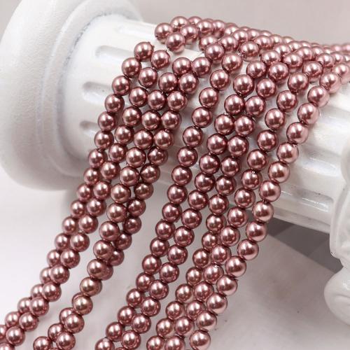 Glass Pearl Beads, Glass Beads, Round, DIY golden 