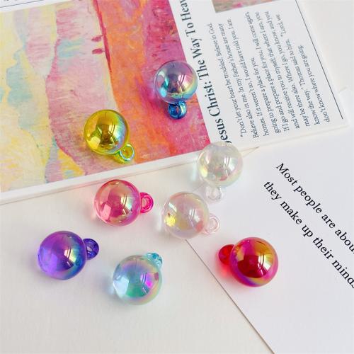 Perles acryliques plaquée, Acrylique, Placage UV, DIY, plus de couleurs à choisir, 16mm, Environ Vendu par sac