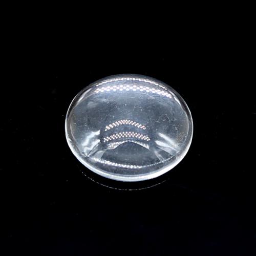verre Autocollant DIY 3D, Plat rond, transparent, 18mm, Environ Vendu par sac