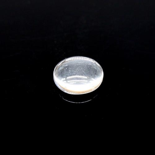 Glass DIY 3D Sticker, Flat Round, clear, 10mm, Approx 
