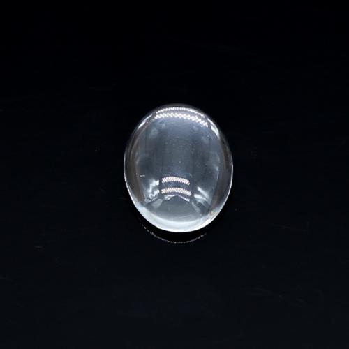 Glass DIY 3D Sticker, Flat Oval, clear Approx 