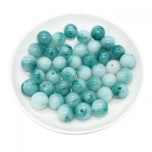 Deux couleures perles acryliques, Acrylique, Rond, DIY & deux tons, 12mm, Environ Vendu par sac