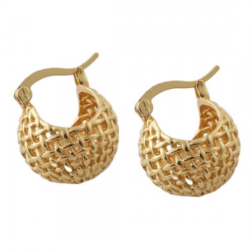 Brass Drop Earring, fashion jewelry & for woman, golden 