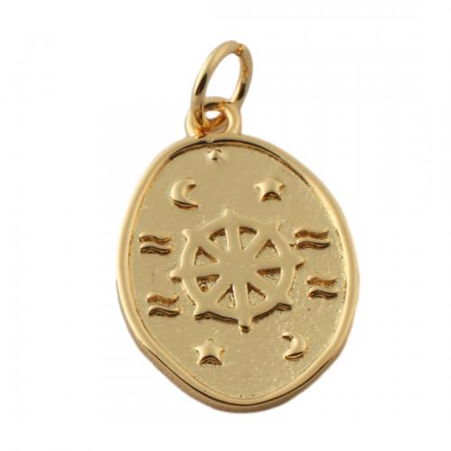 Bijoux pendentifs en laiton, bijoux de mode & unisexe, doré Environ 3.5mm, Vendu par PC