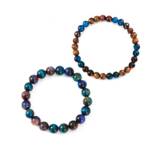 Bracelets de agate, fait à la main, bijoux de mode & unisexe & normes différentes pour le choix, multicolore Environ 20 cm, Vendu par PC