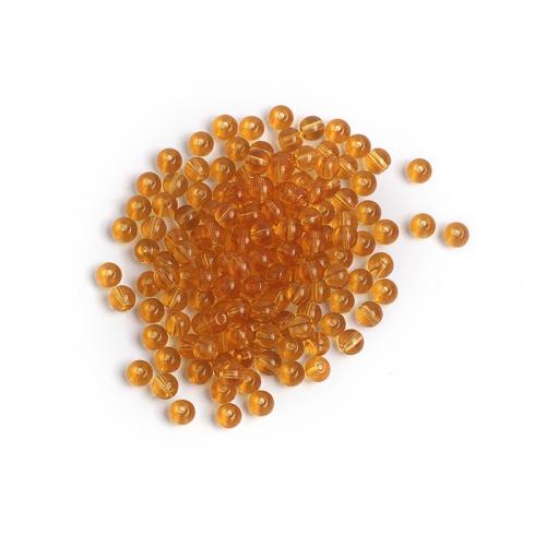 Glass Beads, Round, DIY 4mm, Approx 