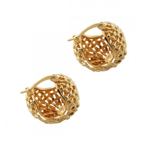Brass Drop Earring, fashion jewelry & for woman, golden 