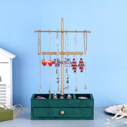 Multi Purpose Jewelry Display, Iron, with Velour, multilayer 