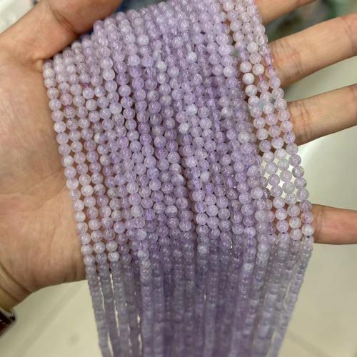 Natürliche Amethyst Perlen, rund, poliert, DIY & verschiedene Größen vorhanden, violett, Länge:ca. 38 cm, verkauft von Strang