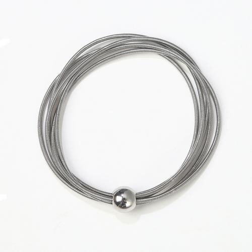 Stainless Steel Chain Bracelets, 304 Stainless Steel, polished, fashion jewelry & multilayer & Unisex, original color Approx 19 cm 