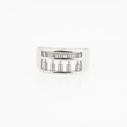 Titanium Steel Finger Ring, Abacus, Unisex & hollow, original color, US Ring 