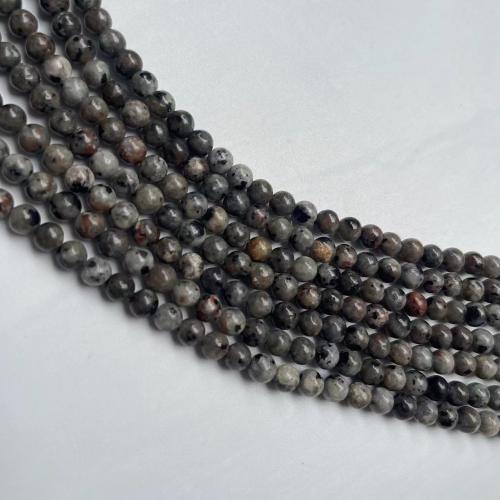Single Gemstone Beads, Flame Stone, Round, polished, DIY mixed colors 
