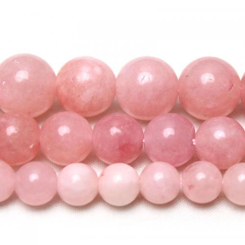 Chalcedony Beads, Round, DIY pink 