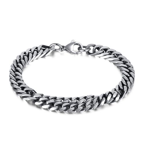 Stainless Steel Chain Bracelets, 304 Stainless Steel, polished, fashion jewelry & for man, original color mm Approx 210 mm 