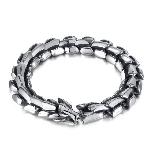 Stainless Steel Chain Bracelets, 304 Stainless Steel, polished, fashion jewelry & for man, original color mm Approx 230 mm 