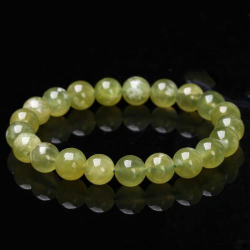 Jade Bracelets, Jade New Mountain, Round, fashion jewelry & for woman, green Approx 18 cm 