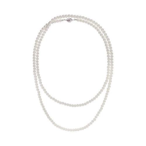Glass Pearl Sweater Chain Necklace, fashion jewelry & for woman Approx 120 cm 