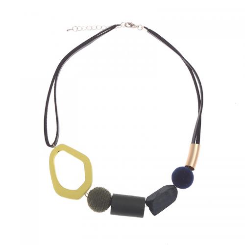 Plástico collar, con acero inoxidable 304, Joyería & para mujer, más colores para la opción, longitud:aproximado 48 cm, Vendido por UD