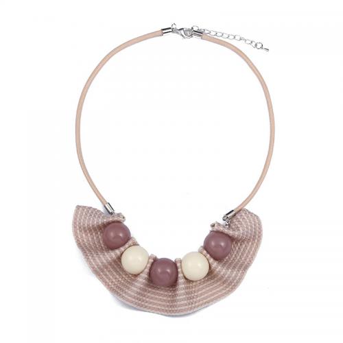 Plástico collar, con acero inoxidable 304, Joyería & para mujer, más colores para la opción, longitud:aproximado 48 cm, Vendido por UD