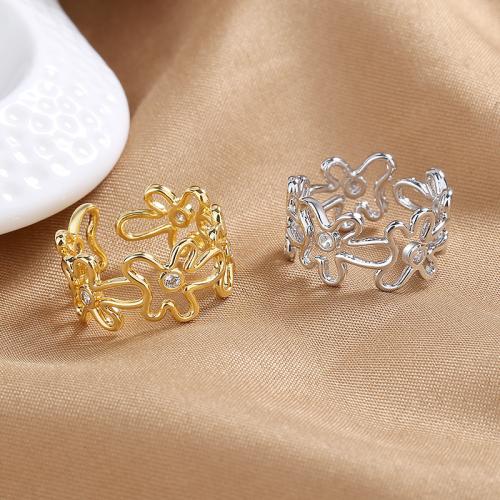 Cubic Zirconia Micro Pave Brass Finger Ring, plated, fashion jewelry & micro pave cubic zirconia & for woman width 10mm 