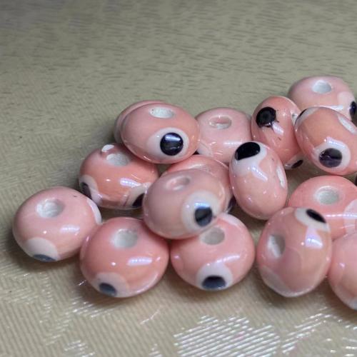 Plating Porzellan Bead, DIY, keine, 5x8mm, 100PCs/Tasche, verkauft von Tasche