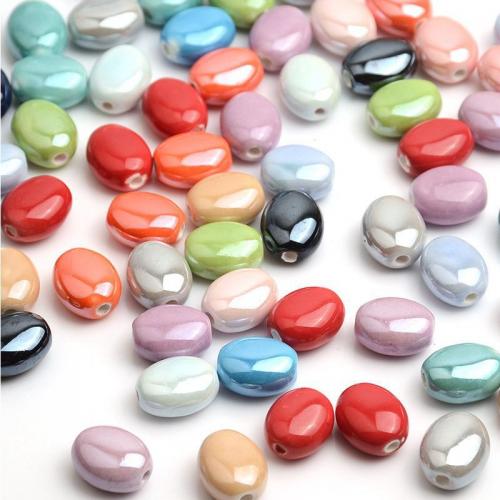 Placage Perle Porcelaine, ovale, DIY, plus de couleurs à choisir Vendu par sac