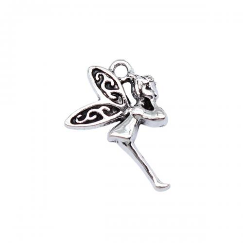Character Shaped Zinc Alloy Pendants, Spirit, antique silver color plated, fashion jewelry & DIY 