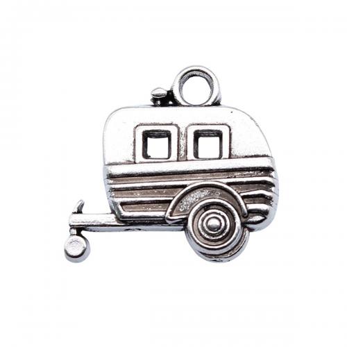 Vehicle Shaped Zinc Alloy Pendants, antique silver color plated, fashion jewelry & DIY 