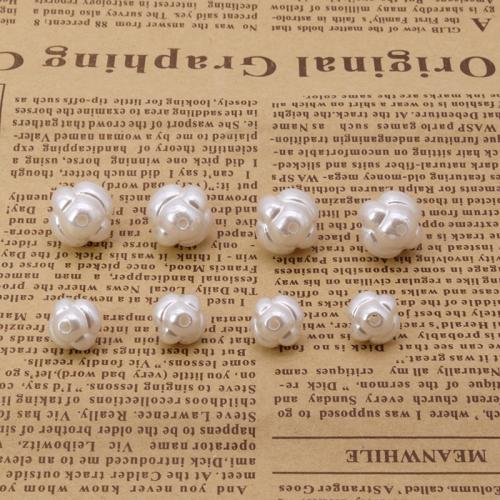 ABS Plastic Beads, ABS Plastic Pearl, Lantern, painted, DIY white 