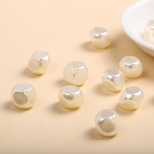 ABS Plastic Beads, ABS Plastic Pearl, Baroque, DIY, 12mm, Approx 