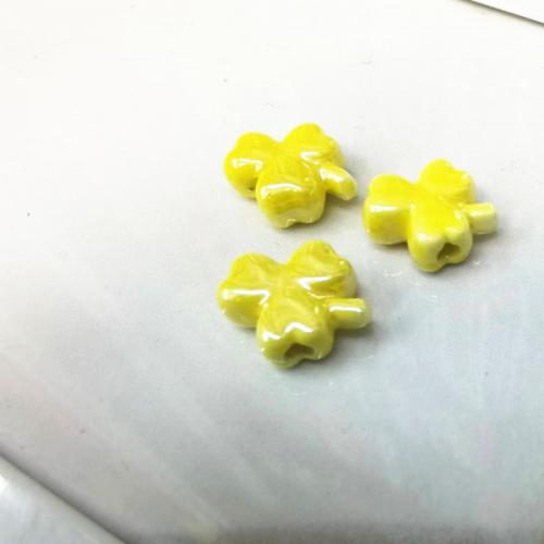 Pearlized Porcelain Beads, Flower, DIY 12mm Approx 2.5mm 